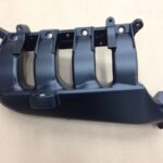 A black intake manifold powder coating part