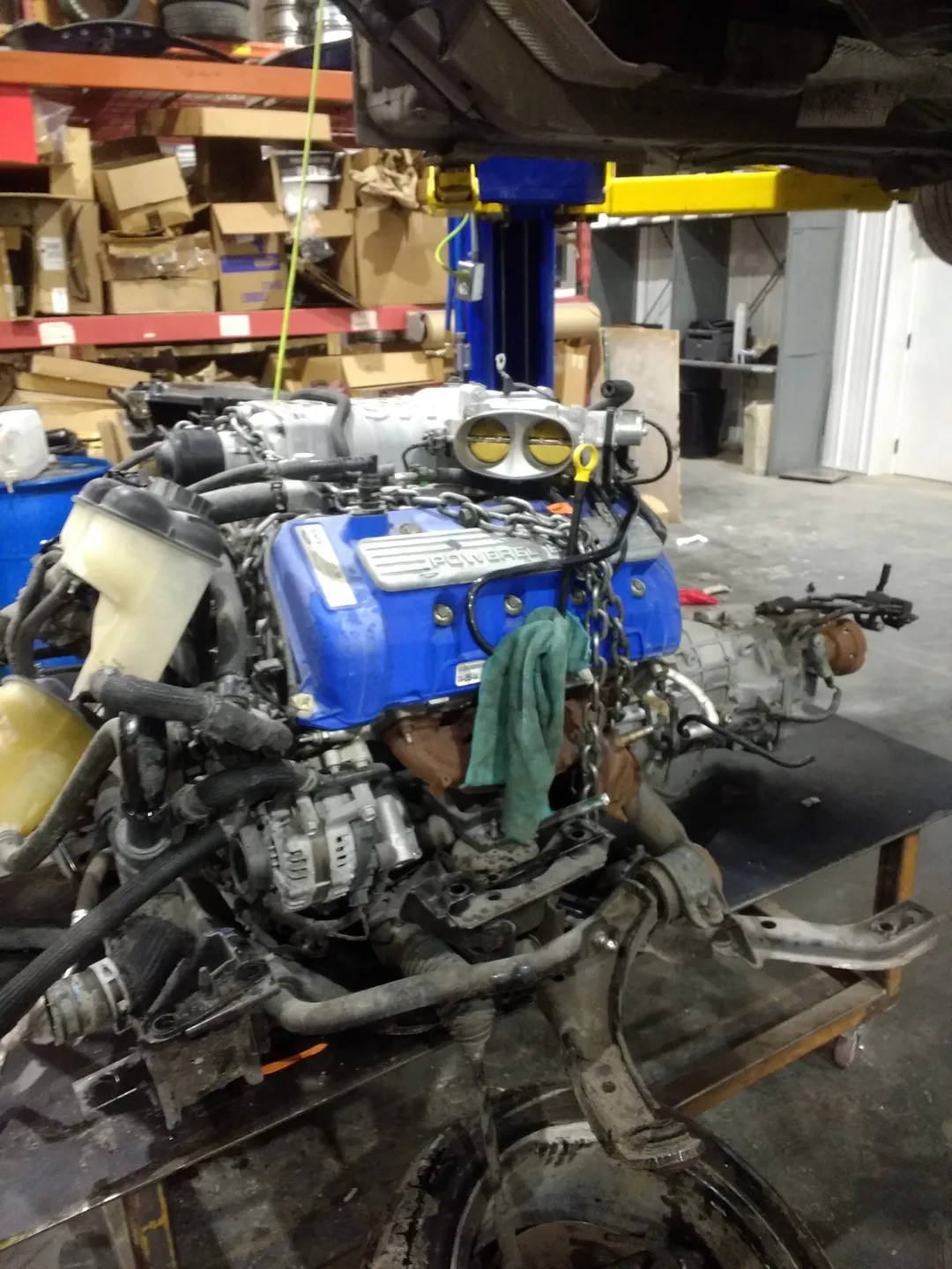 The engine, Custom fabricated auto part