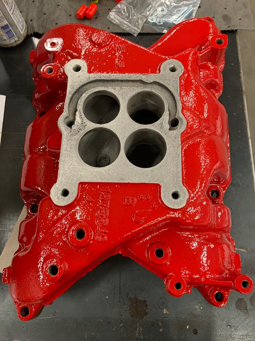 Red colour open Custom fabricated auto part