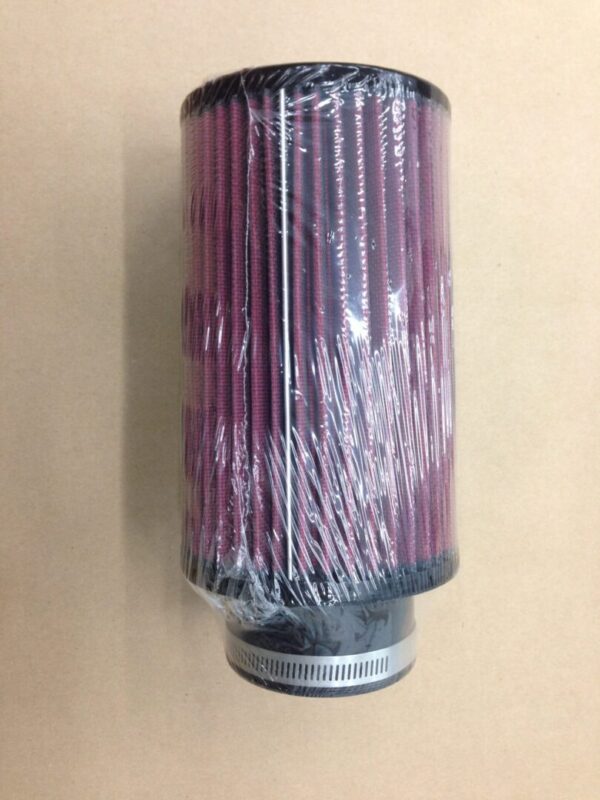 An eight inch purple inlet filter for cars