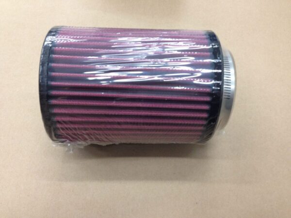 A purple round and long filter for cars