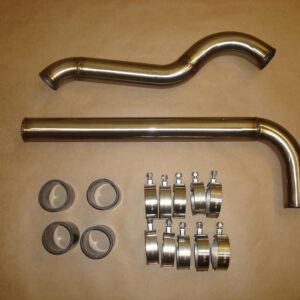 A set of radiator pipe and coil set for jeeps