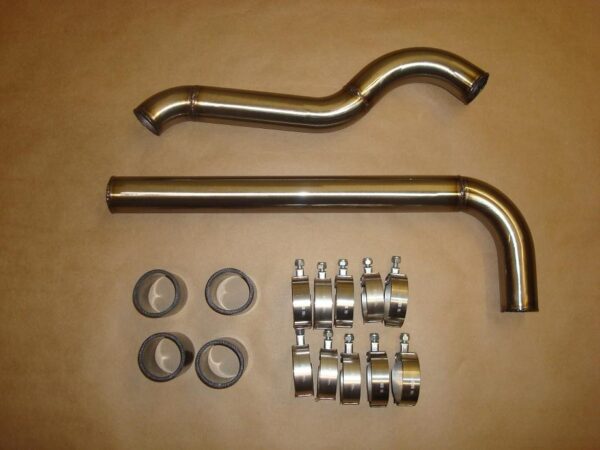A set of radiator pipe and coil set for jeeps