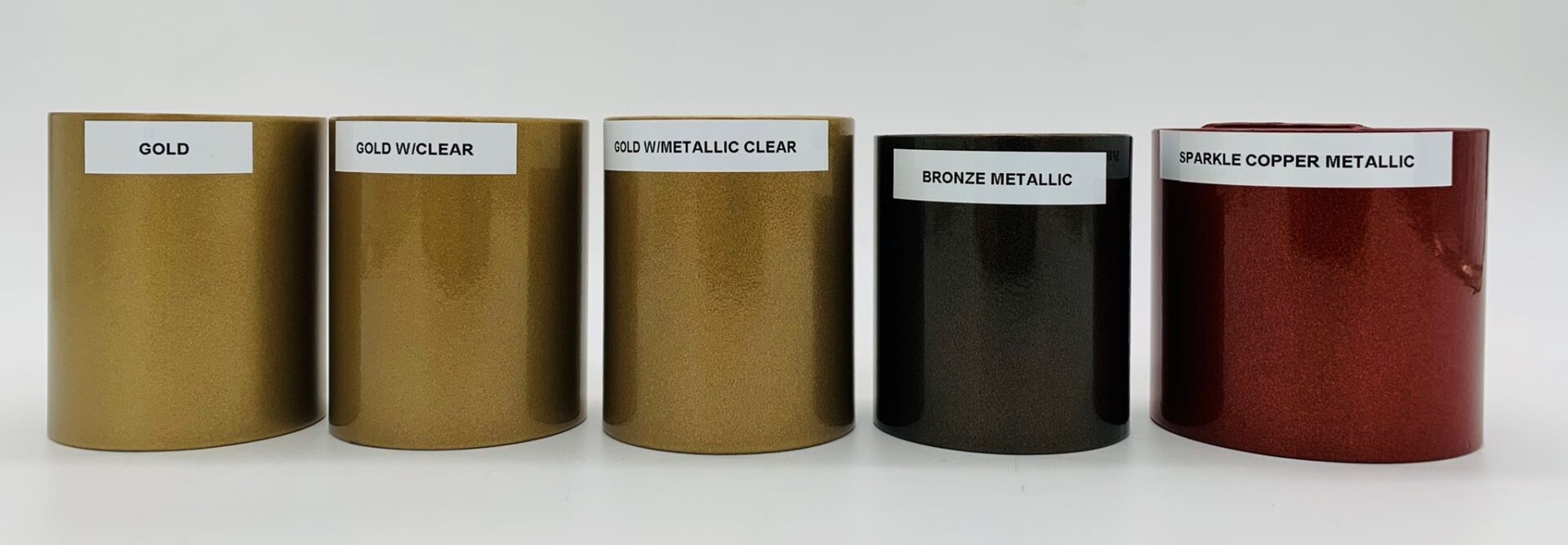 A set of gold, bronze, and copper parts