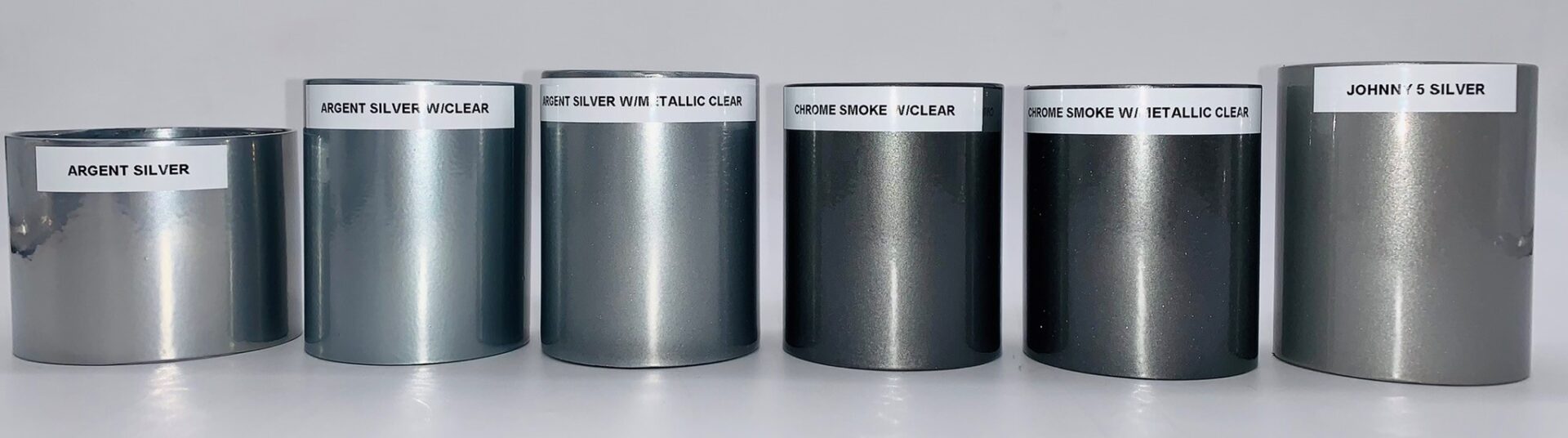A set of chrome smoke with a metallic clear