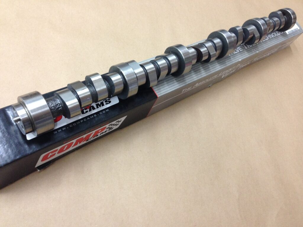 The side view of the camshaft, car parts